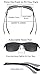 SOXICK Polarized Sunglasses for Men Women - Adjustable Metal Frame Driving Glassses