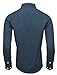TAM WARE Mens Casual Hidden Buttons Long Sleeve Dress Shirts TWCMS08-12-NAVY-US M