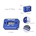 NKTECH NK-HS2 Inductive Hour Meter for Gas Engine Lawn Mover Marine ATV Motorcycle Boat Snowmobile Dirt Bike Outboard Motor Generator Waterproof Hourmeter (Blue)