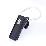 Wireless Hands Free Bluetooth Headset / Earpiece w/ Microphone - For iPhone, iPad, Samsung Galaxy, Motorola Any Bluetooth Enabled Devices. [Black]
