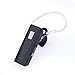 Wireless Hands Free Bluetooth Headset / Earpiece w/ Microphone - For iPhone, iPad, Samsung Galaxy, Motorola Any Bluetooth Enabled Devices. [Black]