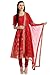 BIBA Women's Anarkali Cotton Silk Suit Set 38 Red