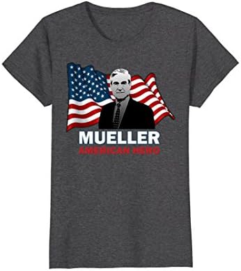 Womens Robert Mueller Muellertime American Hero Anti Trump Shirt Large Dark Heather
