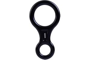PROND Terminal 8 Descender, Climb Aluminum Figure 8 Descender Rigging Plate Heavy Duty, 35KN Aluminum Alloy Descender for Outdoor Climbing Rappel Gear Downhill Ring Equipment and Belay Device
