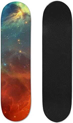 LzVong Longboard Galaxy Vintage 31 Inch Maple Complete Double Kick Concave Standard Skateboards Skate Boards