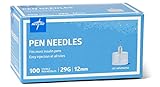 Medline MPHPN2912Z Pen Needles, 29 Gauge, 12 mm (Pack of 100)