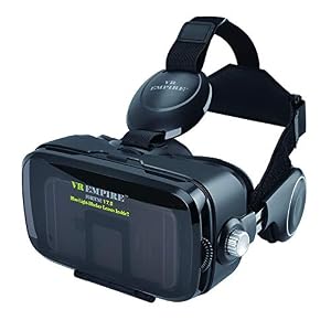 VR Headset Virtual Reality Headset 3D Glasses with 120°FOV, Anti-Blue-Light Lenses, Stereo Headset, for All Smartphones…