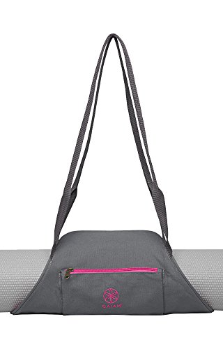 Gaiam On-The-Go Yoga Mat Carrier, Storm/Pink