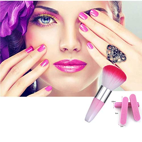 RUITASA Soft Nail Art Dust Remover Powder Brush Cleaner For Acrylic