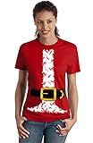 Santa Claus Costume | Jumbo Print Novelty Christmas Holiday Humor Ladies T-shirt