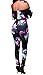Jiujiuyi Women's Floral Off Shoulder Jumpsuit Overalls Plus Size