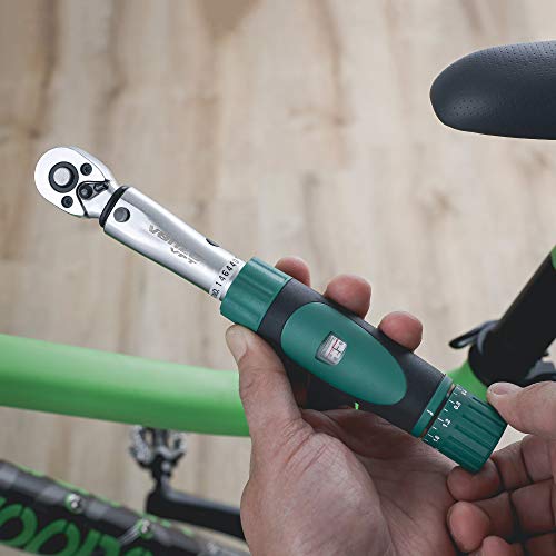 Venzo 1/4 Inch Drive Click Torque Wrench Set 2 to 24 Nm Bicycle
