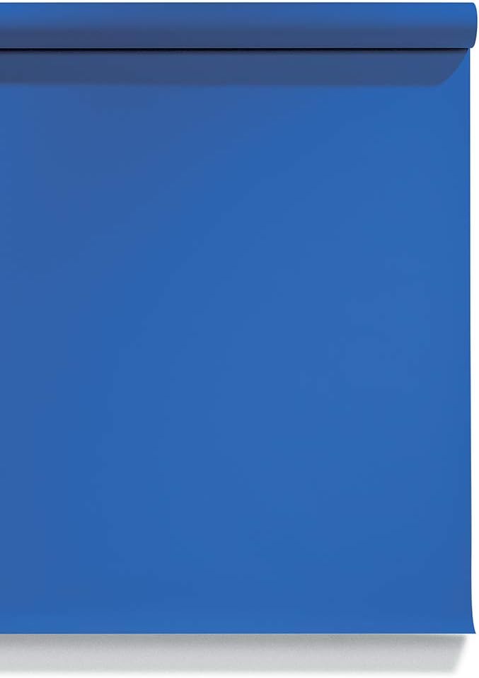 Superior Seamless Photography Background Paper, #11 Royal Blue 53 inches Wide x 18 feet Long (Made in USA)