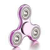 Xiangfeigao Triangle Hand Fidget Spinner Fingertip Gyro Anxiety Toy Rose Gold