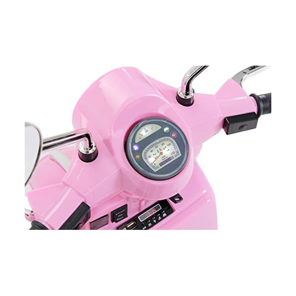 Original Actionbikes Motors Kinder Elektroroller Vespa PX150 | 2 x 18 Watt Motor (Total 36 Watt) - Eva-Vollgummireifen - Lizenziert - Bis zu 6 km/h - Roller (Pink) – Bild 5