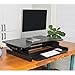 Lorell Adjustable Desk/Monitor Riser, Black