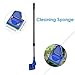 AquaticHI 5 in 1 Aquarium/Fish Tank Cleaning Kit/Tool, Algae Scraper, Fish Net, Sponge, Plant Fork, Gravel Rake, Length Adjustable from 21 inches to 31 inches (Extendable)thumb 4