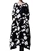 Mordenmiss Women's Embroidered Casual Long Maxi Dress with Pockets Large Black
