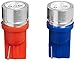 CIPA 93196 EVO Formance Red/Blue T-10 1W LED Strobe Bulb