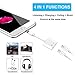 Headphone Jack Adapter for iPhone 7 Dual Audio Cables 4 in 1 Splitter Accessories for Audio+Charge+Volume Control+Call Compatible for iPhone XS/MAX/XR/X/8/8Plus/7/7Plus Support All iOSthumb 2