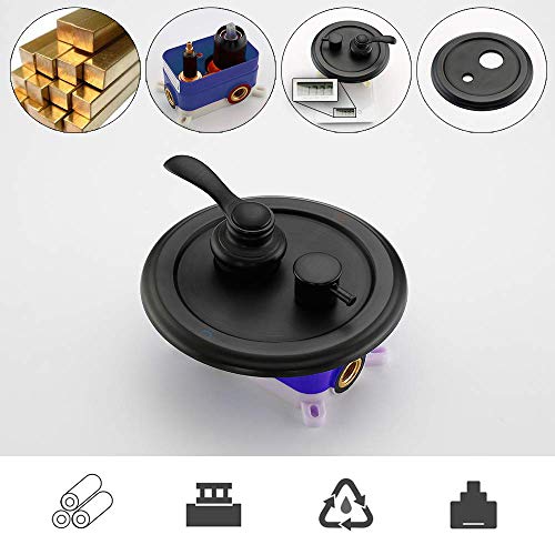 IRIBER ORB Shower System with Rain Shower Head and Handheld Oil Rubbed Bronze Shower Set with Shower Faucet Mixer Valve Wall Mounted Bathroom Black Shower Trim Kit High Pressure Rainfall Combo Set