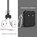 AOPETIO ll044 Silicone Apple Air Pods Case Strap Accessories, Magnetic Straps Protective Skin Cover Set For Apple Wireless Earphone, Black