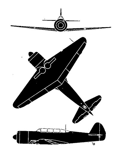 Yakovlev Yak-11 Soviet training aircraft - movie actor 1/72 MICRO-MIR 72-007
