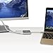 Travel Inspira Type C Hub Space Grey USB C HDMI and USB 3.0 Port and USB-C Charging Port for MacBook Pro 2016, Matebook, Samsung Galaxy Note 8