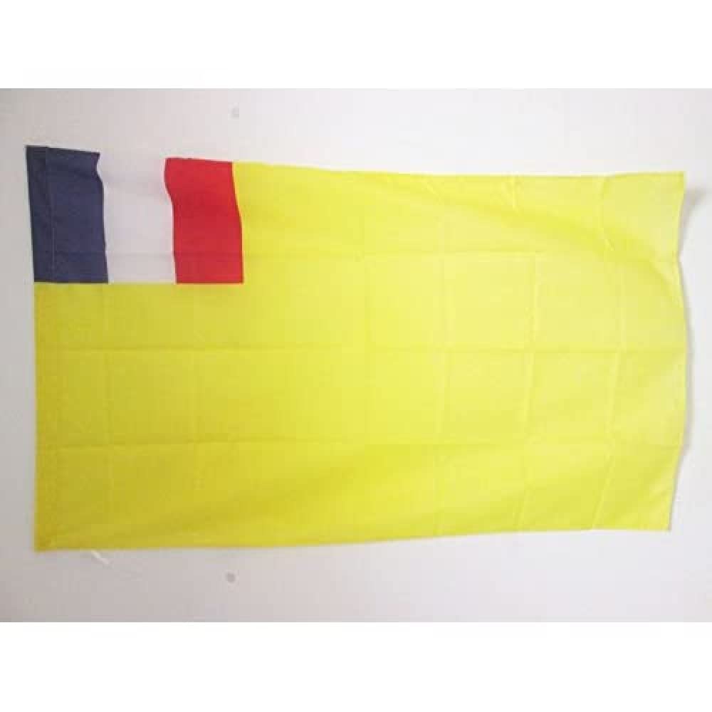 AZ FLAG - French Indochina 1887-1954 Flag - 3x5 Ft - French Indo-China Banner with Sleeve - 100% Polyester - Fade Resistant - Vivid Colors - 3' x 5' Feet - 150x90 Cm