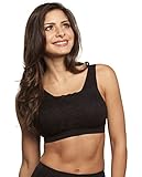 New Milana Bra by Genie As Seen On TV Seamless Lace Bra (Black 2X). Soft Lace Wire Free Cami Bra. 3 Zones of Lift & Support.