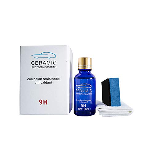 Car Repair Agent,Quaanti 9H Car Oxidation Liquid Ceramic Coat Super Hydrophobic Glass Coating Set (Blue)