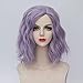 Lolita Multicolor 35cm Short Wavy Halloween Cosplay Wigs+Cap