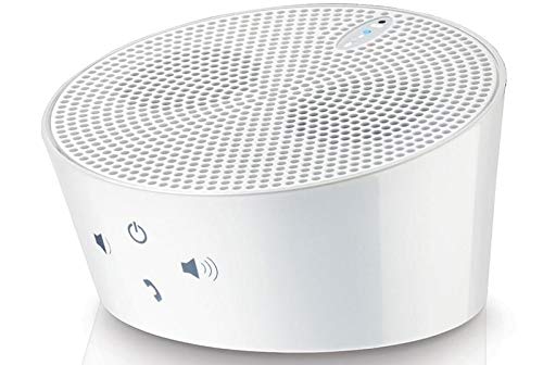 iMount Aqua Portable Bluetooth Speaker w/Noise-reduction Mic Car Handsfree Kit for Smartphones and Tablets in White