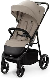 Kinderkraft Trig 3 Lightweight Stroller Beige, One-Hand Fold, 5-Point Harness view 10