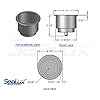 2pcs-SeaLux-Stainless-Steel-Recessed-Cup-Drink-Holder-for-Marine-Boat-RV-Camper