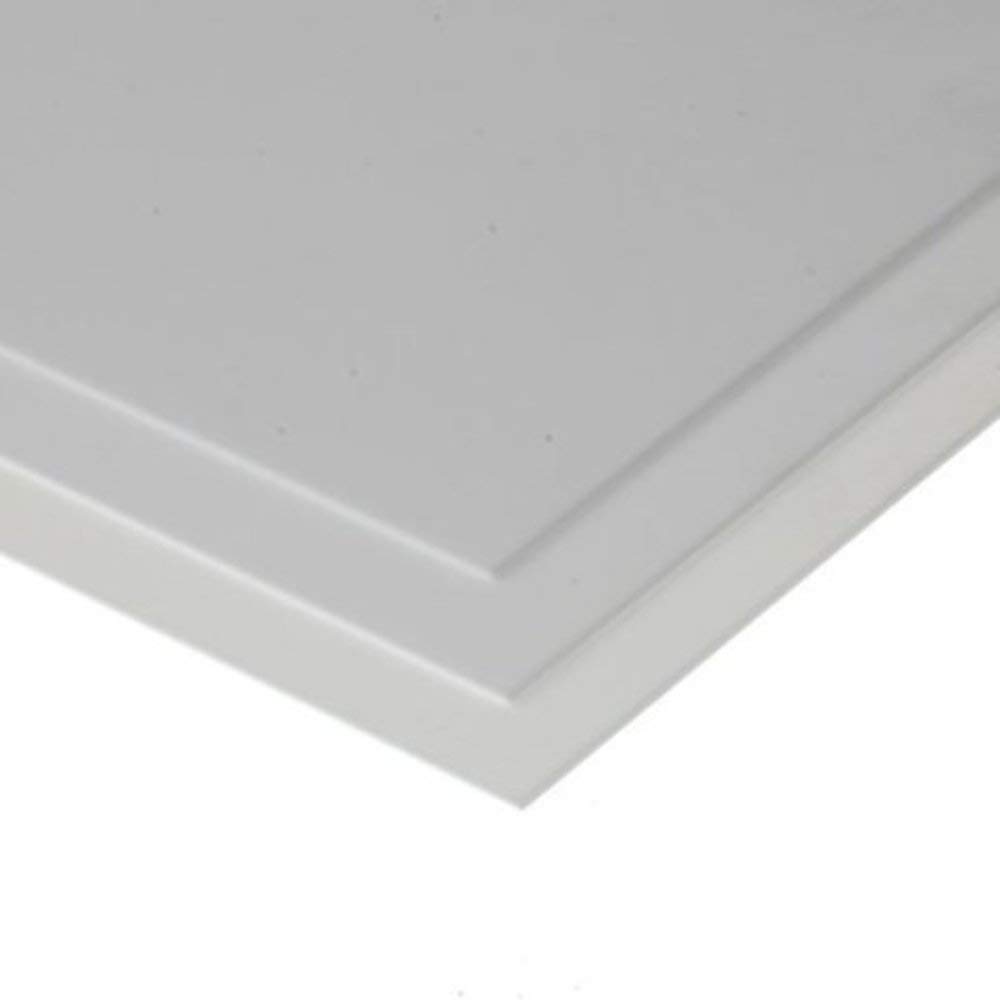 Evergreen 9020, polystyrene board, 150 mm x 300 mm x 0.50 mm. Pack of 3, white