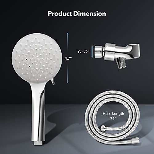 Rivedex Shower Head with Handheld High Pressure Shower Head Detachable