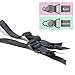 Slocyclub Women Garter Belt with 6 Straps Metal Clip Suspender for Stockings/Lingerie(Black) X-Large