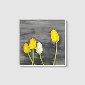 Framed Canvas Wall Art for Living Room, Bedroom Flowers Canvas Prints for Home Decoration Ready to Hang - 24x36 inches - 16x16 inches