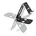 Portable Foldable Phone Holder Stand - Yotece (2017 New Design) Plastic Cell Phone Stand, Tablet Stand, Heavy-Duty, Dual Multi-Angle Adjustable for iPhone, iPad, Tablets, Macbook, Laptops, Black
