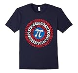 Mens Captain Pi 3.14 Nerdy Geeky Nerd Geek Math Student Tee Large Navy