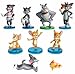 Tom and Jerry 9 Piece Play Set with 9 Tom, Jerry, and Spike Figures