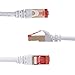 Ultra Clarity Cables Cat 8 Ethernet Cable 10 FT, High Speed 40 Gbps 2000Mhz Internet LAN Cable with Gold Plated RJ45 Connector, Weatherproof Ethernet Cord for Router, PC, PS5, Xbox - White