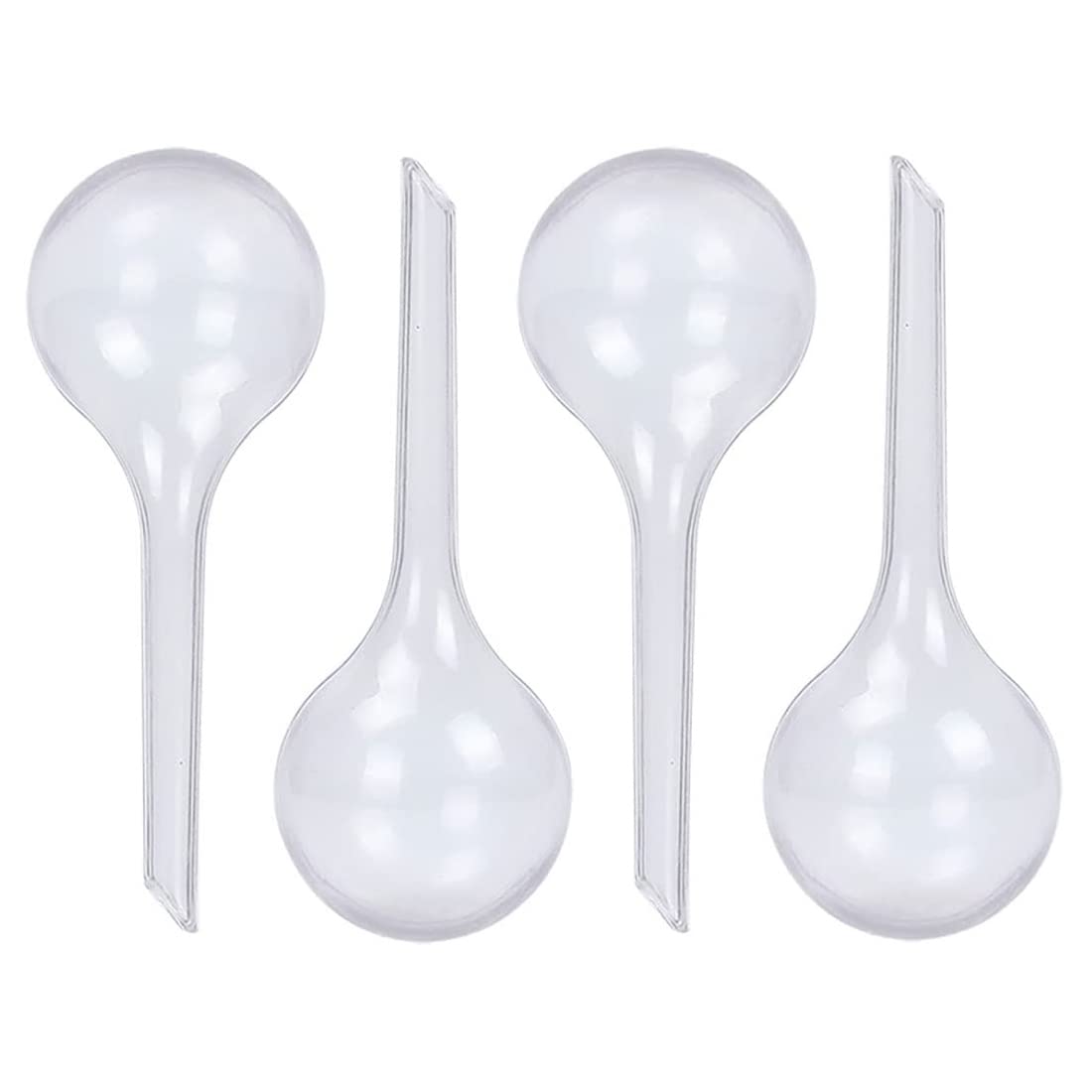 Hsthe Sea 4 Pack Plant Watering Globes Self Watering System Plant Watering Devices PVC Self Plant Watering Globes Self-Watering Plant Imitation Glass Bulbs for Indoor Outdoor Plants (Transparent)