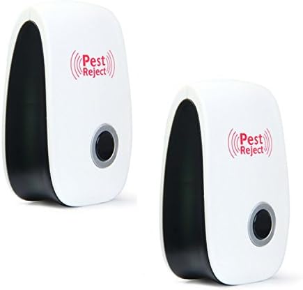 CFIKTE Ultrasonic electronic rep repellent, home repellent, non-toxic and environmentally friendly - control of mosquitoes, cockroaches, mice, ants, spiders, flies and other insects (2Pack)