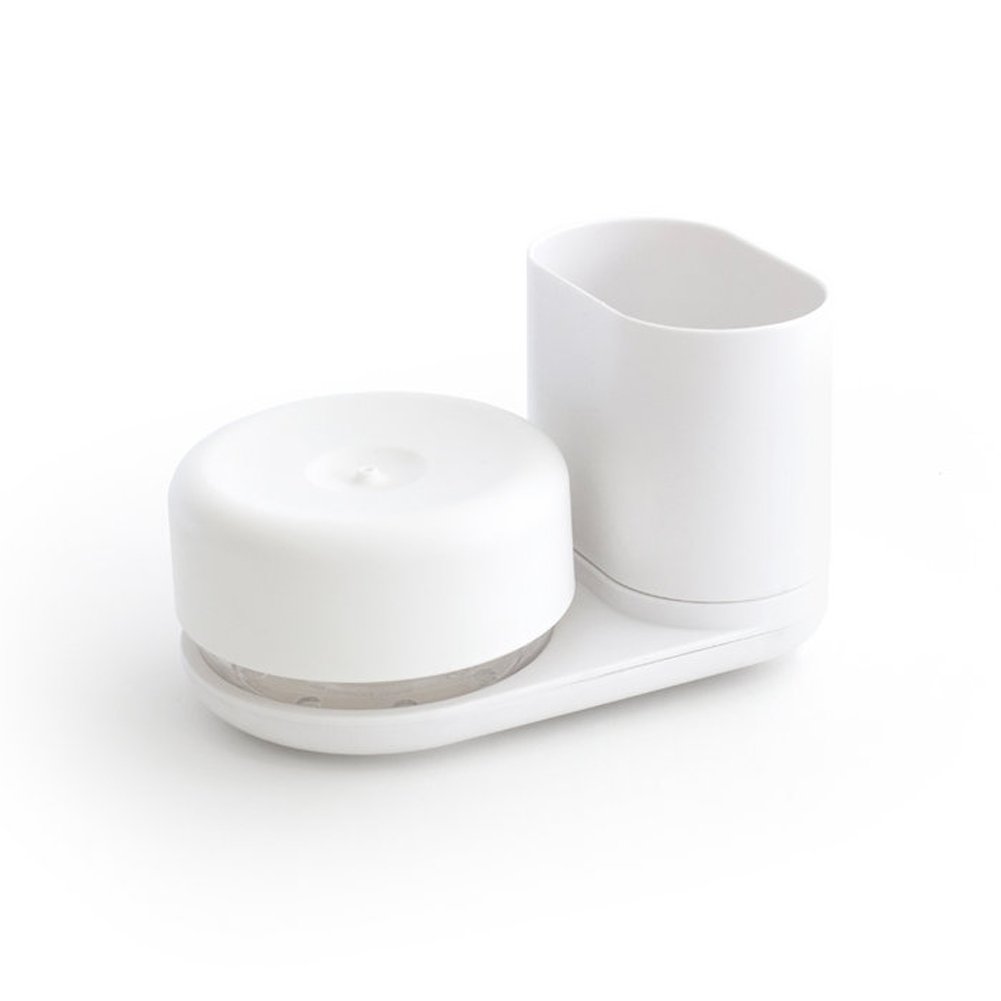 bosign Caddy Compact, Push Dish Soap Dispenser, White, 18x11x10,7 cm