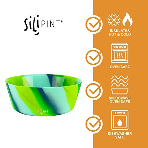 Silipint SqueezeaBowl Silicone Bowl Set, Flexible and Unbreakable