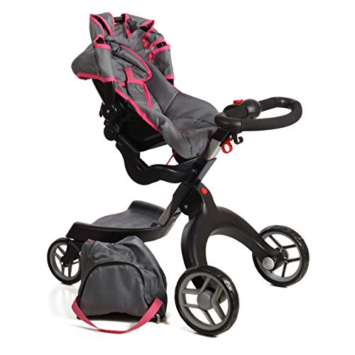 Mommy & Me Socutie Doll Stroller with Swiveling Wheels & Adjustable