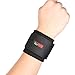 SOCKO 2 PCS 1436 Adjustable Classic Sports Gym Elastic Stretchy Wrist Joint Brace Support Wrap Band - Black One Size