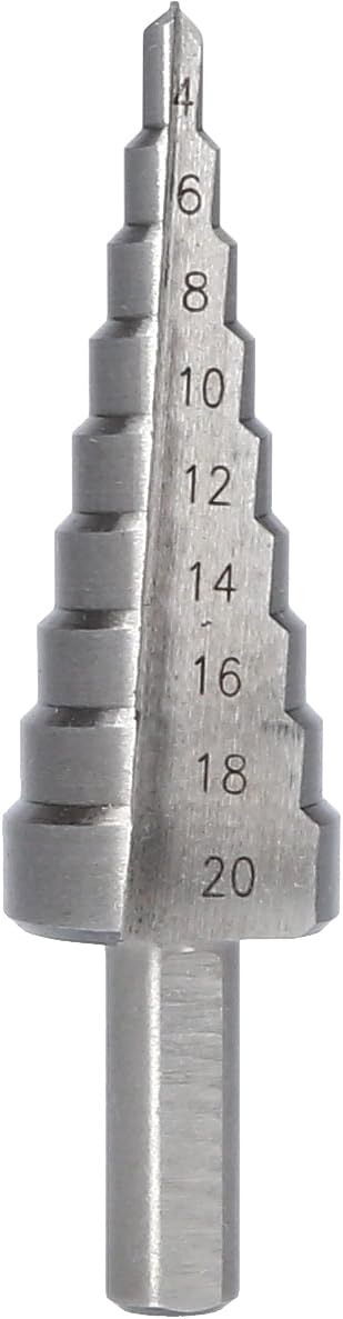 BRILLIANT TOOLS BT101927 Step Drill Bit, Diameter 4-20 mm [Powered by KS Tools]